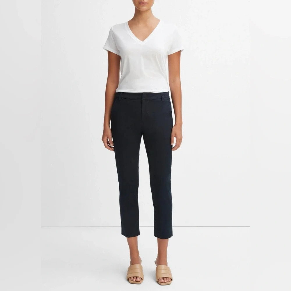 Vince Women’s Coin Pocket Chino Pants in Coastal Blue-Grey Size 12